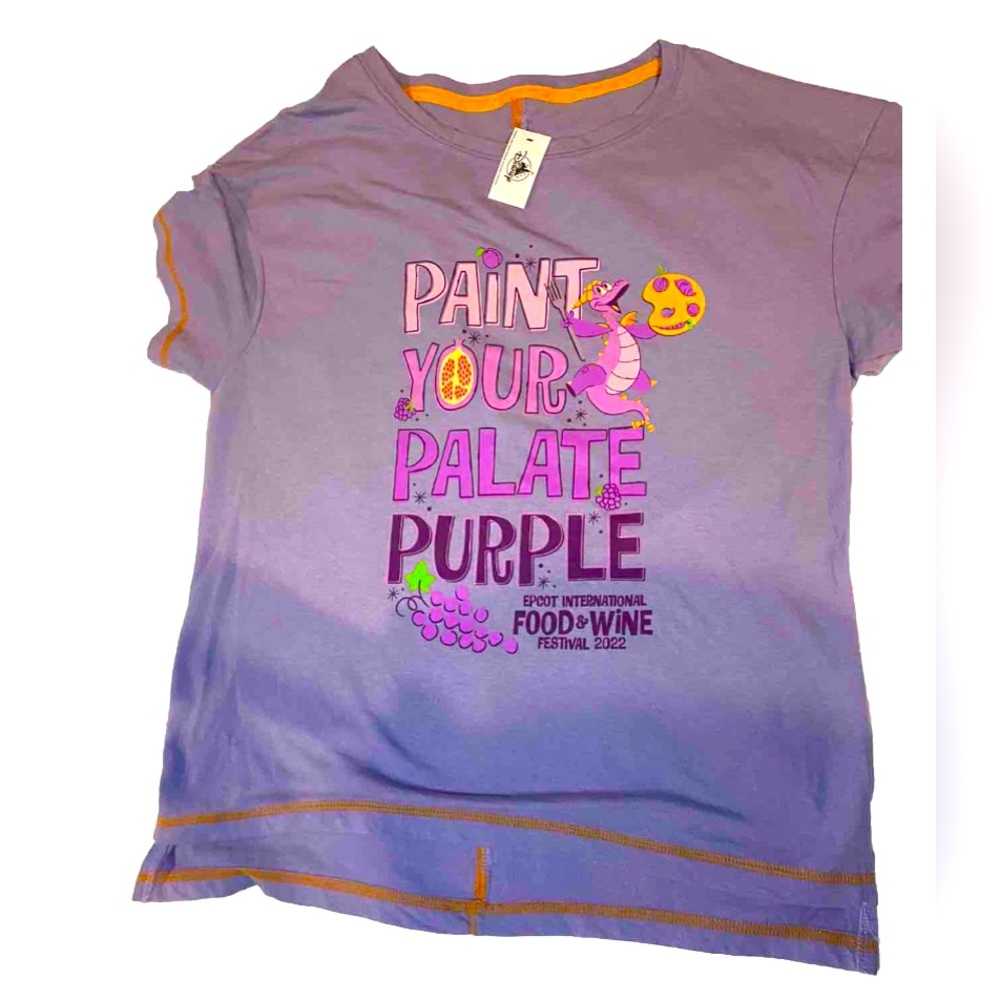 2022 Disney Epcot Food & Wine Festival Chef Figment Paint Palette Shirt Small
